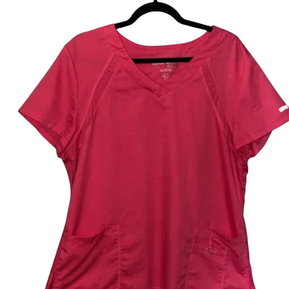 GREYS ANATOMY HOT PINK SCUB TOP - Picture 2 of 3
